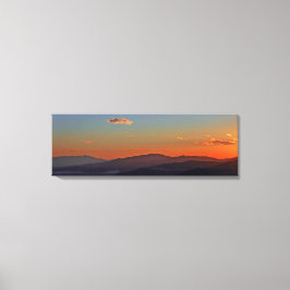 Blue Ridge Mountain Sunset Panorama Canvas Print Leinwanddruck