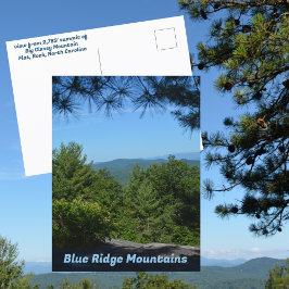 Blue Ridge Mountains Big Glassy Mountain NC Postkarte