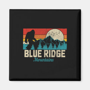 Blue Ridge Mountains Bigfoot Vintage Wanderer Jäge Magnet