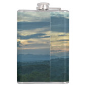 Blue Ridge Mountains Brew Sunset Fotografy Flachmann (Rückseite)