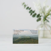 Blue Ridge Mountains Business Card Visitenkarte (Stehend Vorderseite)