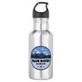 Blue Ridge Mountains Camping Edelstahlflasche (Vorderseite)