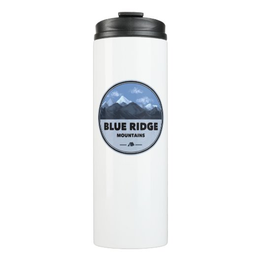 Blue Ridge Mountains Camping Thermosbecher (Vorderseite)