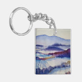 Blue Ridge Mountains & Family Foto Template Schlüsselanhänger (Vorderseite links)