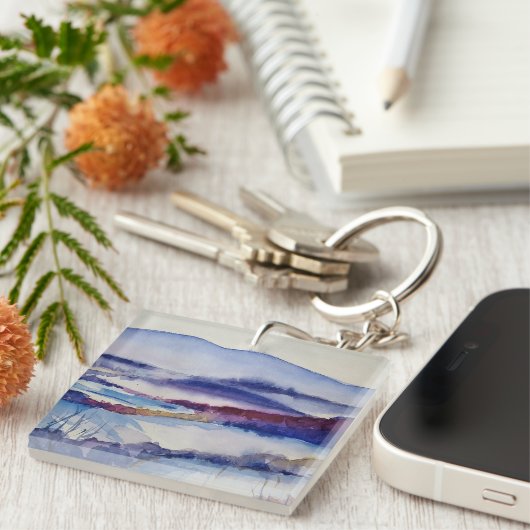 Blue Ridge Mountains & Family Foto Template Schlüsselanhänger (Vorderseite rechts)