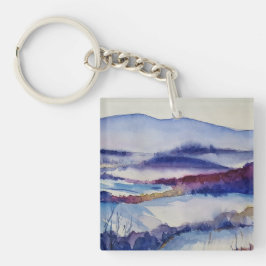 Blue Ridge Mountains & Family Foto Template Schlüsselanhänger