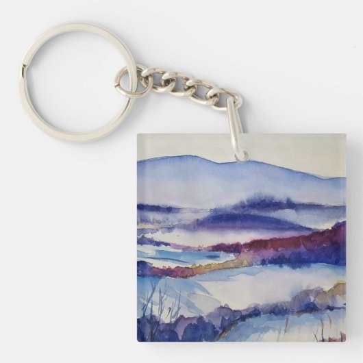 Blue Ridge Mountains & Family Foto Template Schlüsselanhänger (Vorderseite)