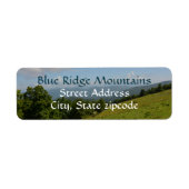 Blue Ridge Mountains Fotografie-Rücksendeadresse (Vorne)