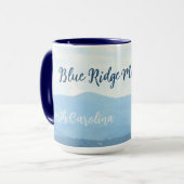 Blue Ridge Mountains fotografisch anpassbar Tasse (Vorderseite Links)