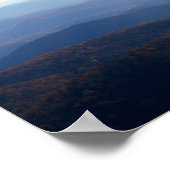 Blue Ridge Mountains im Herbst, North Carolina Poster (Ecke)