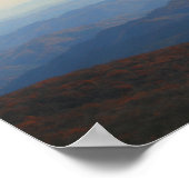 Blue Ridge Mountains im Herbst, North Carolina Poster (Ecke)