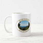 Blue Ridge Mountains im Western North Carolina Kaffeetasse (Links)