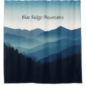 Blue Ridge Mountains, individuell anpassbar Duschvorhang (Vorderseite)