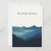 Blue Ridge Mountains, individuell anpassbar Einladung (Vorderseite)