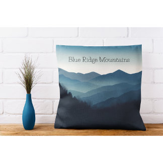 Blue Ridge Mountains, individuell anpassbar Kissen