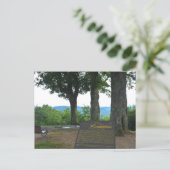 Blue Ridge Mountains Jump Off Rock NC fotografisch Postkarte (Stehend Vorderseite)
