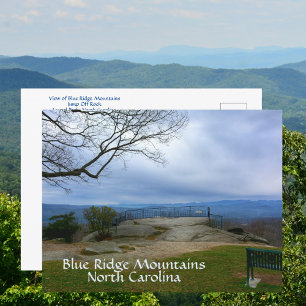 Blue Ridge Mountains Jump Off Rock NC Postkarte