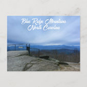 Blue Ridge Mountains Laurel Park Jump Off Rock NC Postkarte (Vorderseite)