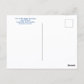 Blue Ridge Mountains Laurel Park Jump Off Rock NC Postkarte (Rückseite)