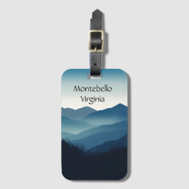 Blue Ridge Mountains, Montebello individualisierba Gepäckanhänger