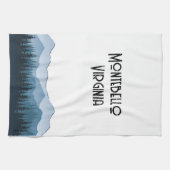 Blue Ridge Mountains, Montebello individualisierba Geschirrtuch (Horizontal)