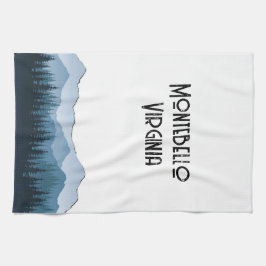 Blue Ridge Mountains, Montebello individualisierba Geschirrtuch