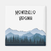 Blue Ridge Mountains, Montebello individualisierba Magnet (Vorne)
