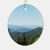 Blue Ridge Mountains nähe Cherokee, North Carolina Keramik Ornament (Links)