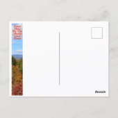 Blue Ridge Mountains NC Farbiges Herbst Foto Postkarte (Rückseite)