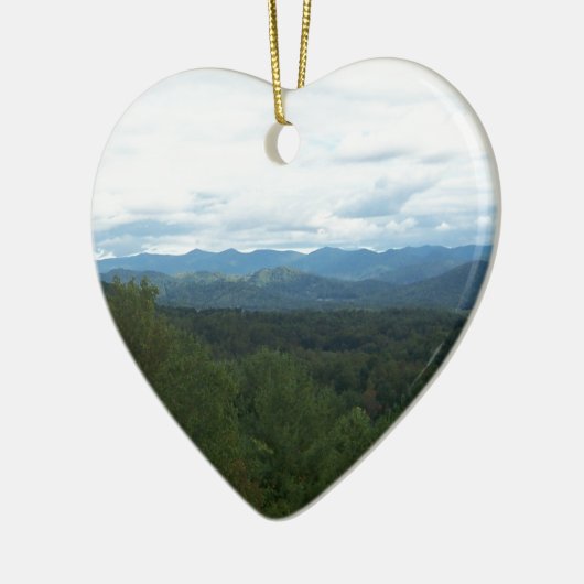 Blue Ridge Mountains - NC Keramik Ornament (Links)