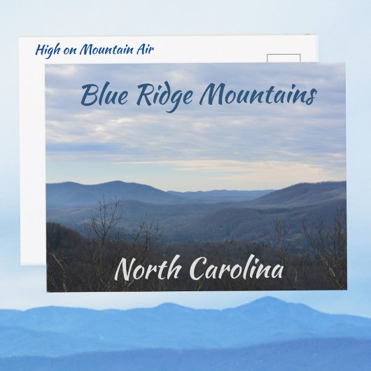 Blue Ridge Mountains NC Mountain Air Fotografic Postkarte