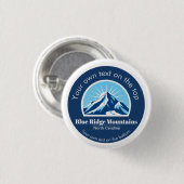 Blue Ridge Mountains NC-Ski resort-Souvenir Button (Vorne & Hinten)