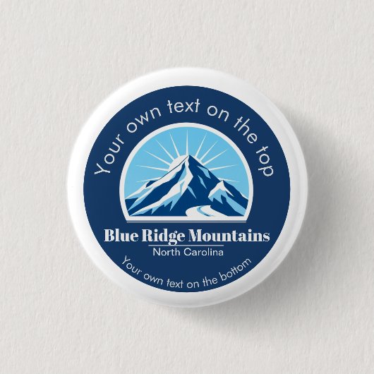 Blue Ridge Mountains NC-Ski resort-Souvenir Button (Vorderseite)