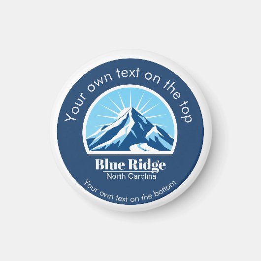 Blue Ridge Mountains NC ski resort souvenir  Magnet (Vorne)