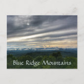 Blue Ridge Mountains North Carolina Dramatischer H Postkarte (Vorderseite)