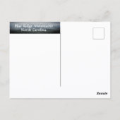 Blue Ridge Mountains North Carolina Dramatischer H Postkarte (Rückseite)