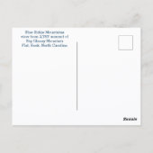 Blue Ridge Mountains North Carolina Fotografy Postkarte (Rückseite)