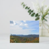 Blue Ridge Mountains North Carolina Herbstaussicht Postkarte (Stehend Vorderseite)