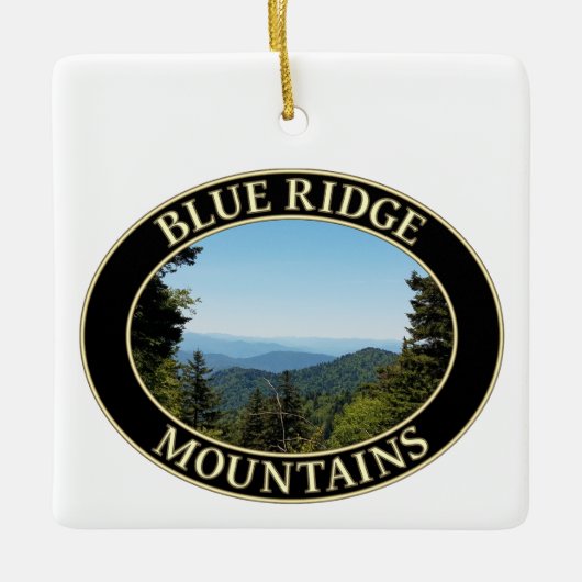 Blue Ridge Mountains North Carolina Keramikornament (Vorderseite)