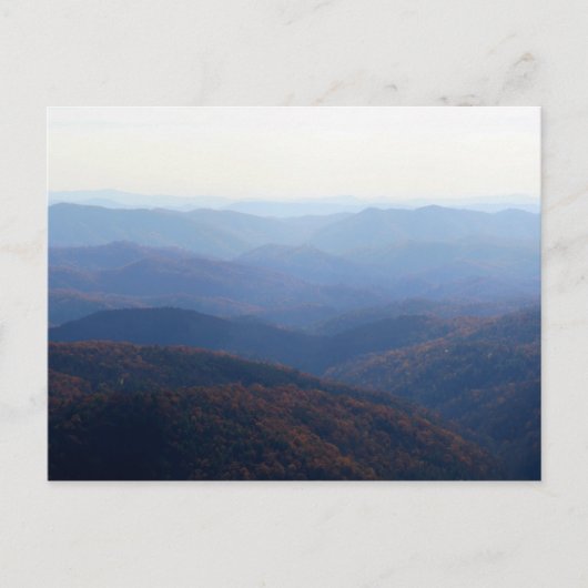 Blue Ridge Mountains, North Carolina Postkarte (Vorderseite)