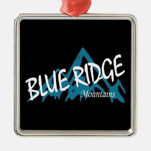 Blue Ridge Mountains Ornament Aus Metall (Vorne)