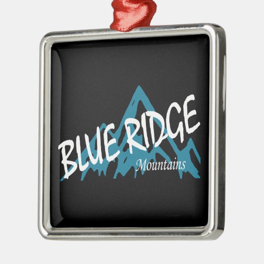 Blue Ridge Mountains Ornament Aus Metall (Links)