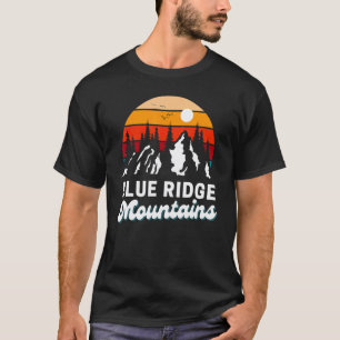 Blue Ridge Mountains Outdoor Wandern Natur Retro S T-Shirt