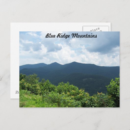 Blue Ridge Mountains Postkarte (Vorne/Hinten)