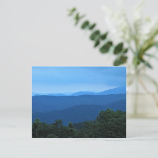 Blue Ridge Mountains Postkarte (Stehend Vorderseite)