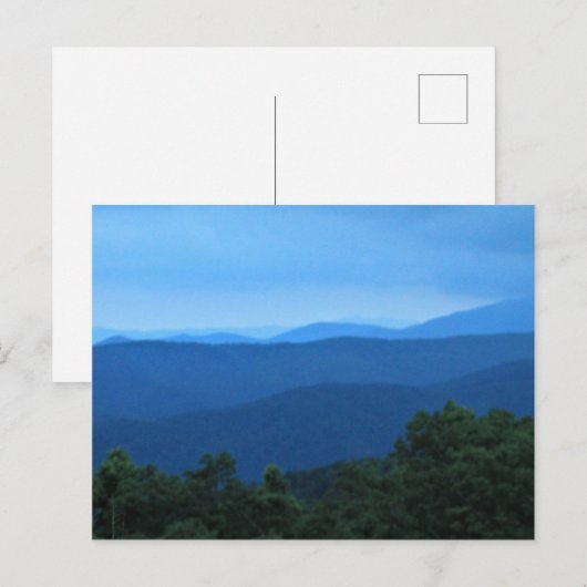 Blue Ridge Mountains Postkarte (Vorne/Hinten)