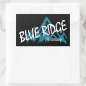 Blue Ridge Mountains Rechteckiger Aufkleber (Tasche)