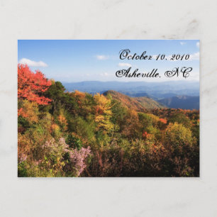 Blue Ridge Mountains Save the Date Ankündigungspostkarte