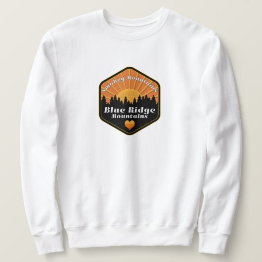 Blue Ridge Mountains Smokey Mountains Sweatshirt (Design vorne)