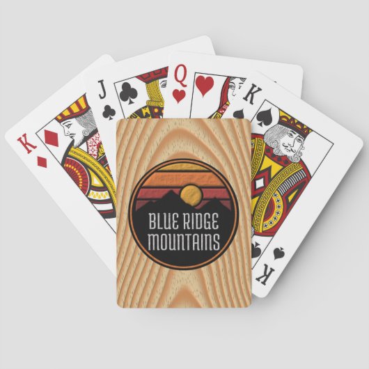 Blue Ridge Mountains Spielkarten (Rückseite)